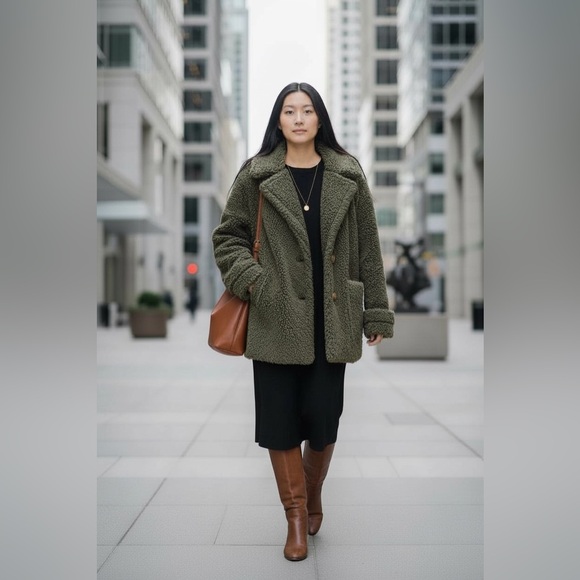 Free People Peacoat Jacket Small green Women Jacket - Picture 1 of 5